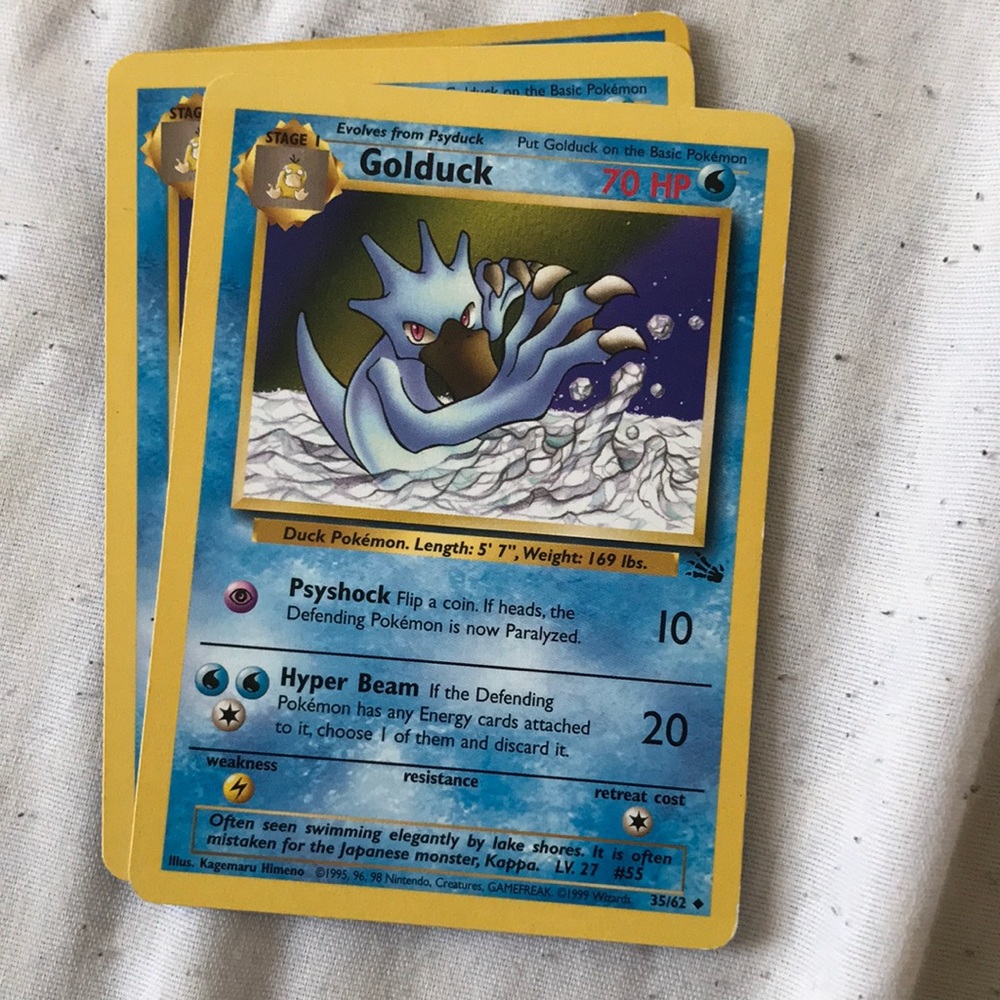 Golduck Pokémon card